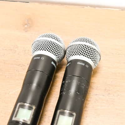 Shure UR4D Wireless Receiver w/ two UR2/SM58 Handheld Mics - L3 Band CG0128P image 12