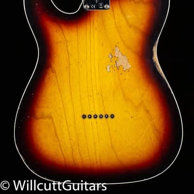 Fender Custom Shop LTD Tomatillo Telecaster Custom Relic Bleached 3-Tone Sunburst (146) image 4