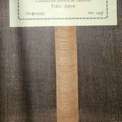 Yukio Nakade No. 4000 Concert Classical Guitar 1999 Solid Spruce, Solid BRW (As is) image 7