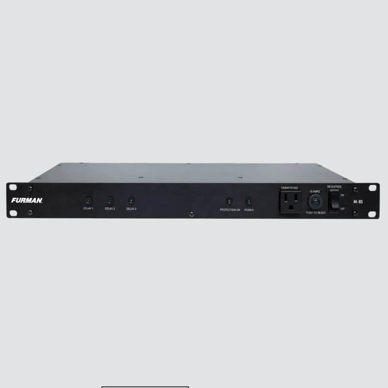 Furman M-8S | 15A Power Conditioner/Sequencer 2010s - Black image 1