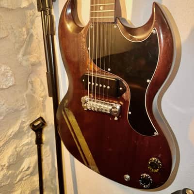 Gibson SG Junior 1964 - matte brown with gold stripes image 22