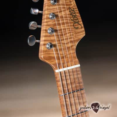 Xotic XSC-1 Alder S-Style w/ Roasted Flame Maple Neck – 2-Tone Burst (Demo) image 5