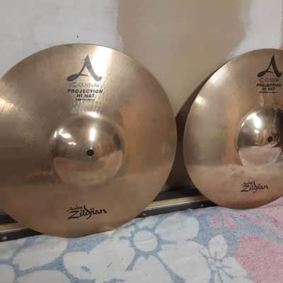 Zildjian 14" A Custom Projection Hi-Hat Cymbals (Pair) image 3