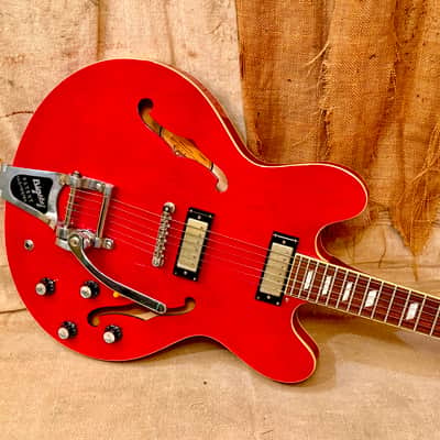 Epiphone Riviera MIK 2006 - Cherry w/Bigsby image 10