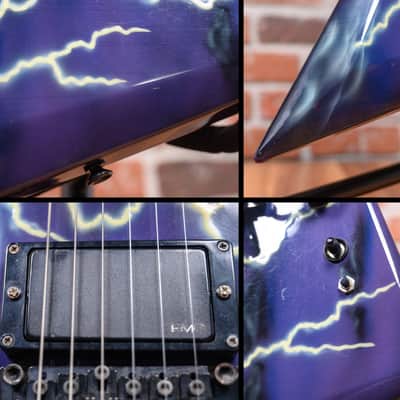 Hamer Scepter Lightning Bolt Day Glo Graphic 1987 w/OHSC image 20