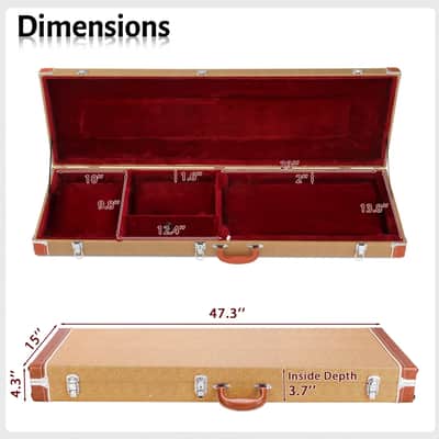 New P bass Tweed Style Hardcase image 2