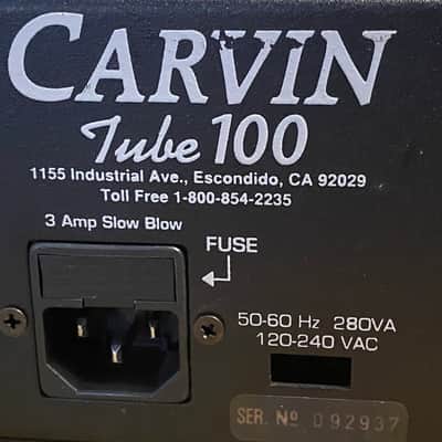 Carvin TUBE 100 Stereo Power Amp Black image 4