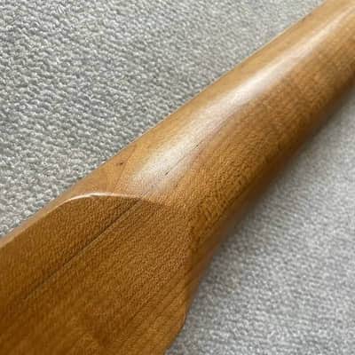 Red Left Handed Guitar Maple Wood Neck, 24 Frets Fingerboard image 8
