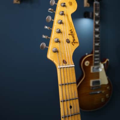 Fender Custom Shop ’55 Stratocaster Kyle McMillin Masterbuilt 2020 - Frost Gold Relic image 5