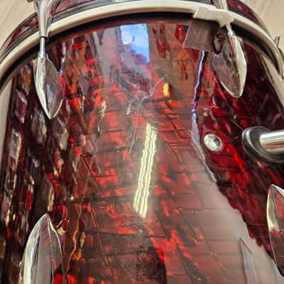 Sonor Teardrop 20-16-13-12" Drum Kit in Ruby Pearl 6-ply Beech image 5