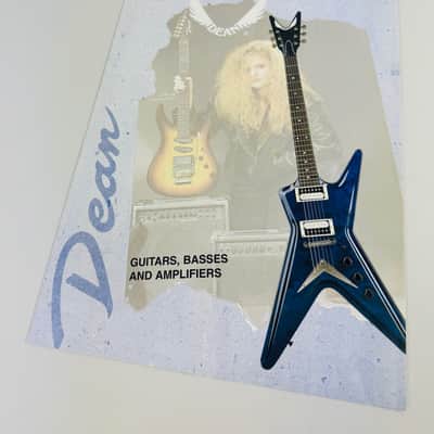 Dean Guitars, Basses & Amplifiers Foldout Brochure , Germany Issue 1989 image 1