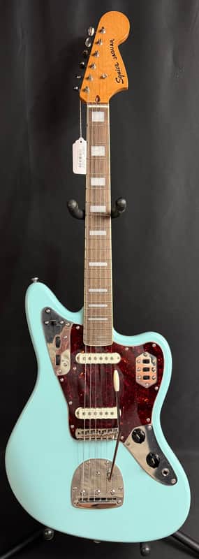 Squier FSR Classic Vibe 70's Jaguar Electric Guitar Daphne Blue Finish (703) image 1