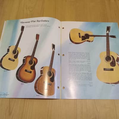 Vintage 1972 Harmony Instrument Catalog! Rare, Original Case Candy, Paperwork! image 4