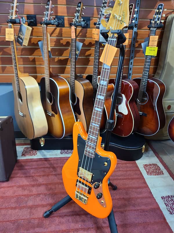 Fender Limited Edition Mike Kerr Signature Jaguar Bass - Tiger's Blood Orange