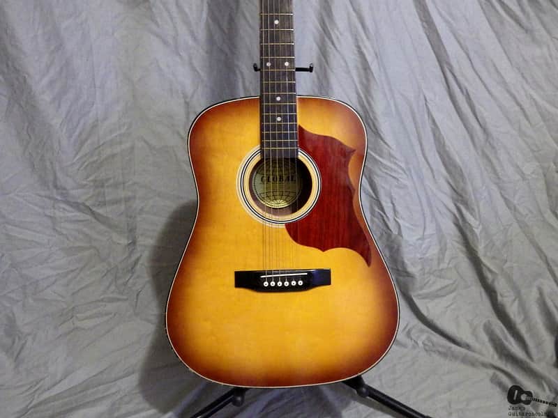 Vintage Global Acoustic Guitar (1970s, Sunburst) image 1