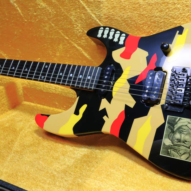 1986 – Present ESP Kamikaze 1 George Lynch Signature Black wit…