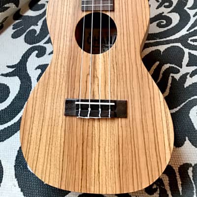 Ohana Zebrawood Concert Ukulele CK-15Z 2017 Zebrawood Satin image 4