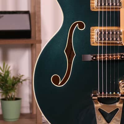 Gretsch Synchromatic Nashville Hollow Body - Ebony Fingerboard, Cadillac Green image 4