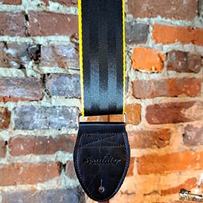 Souldier Edge Seatbelt Guitar Strap - Yellow on Black image 2