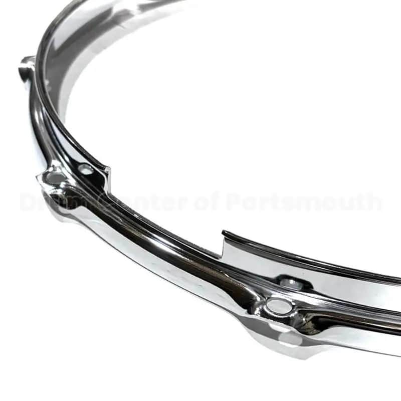 Sonor 19046201 Triple-Flanged Hoop 14" 10-lug Snare Side Chrome image 1