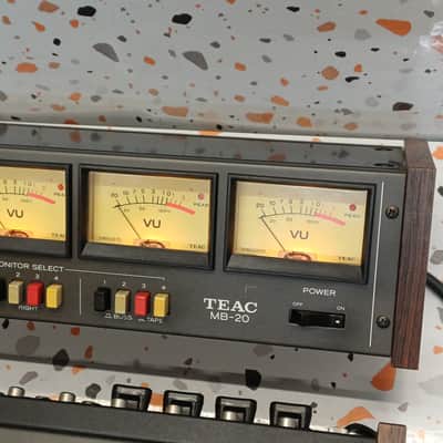 TEAC Model 2A mixing console + TEAC MB-20 bridge with VU meters (Tascam) image 6