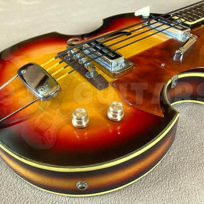 TEISCO FB-2 1968 w/HSC SCROLL HEAD VIOLIN BASS VINTAGE MIJ *RARE* image 9