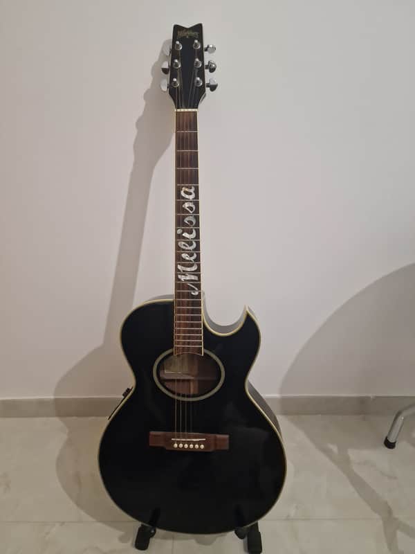 VERY RARE!! Washburn "Melissa" Allman Brothers Band #186/500 Limited Edition 90's - Black image 1