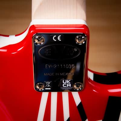 EVH Striped Series LH, R/B/W Electric Guitar SN EVH2111035 image 13