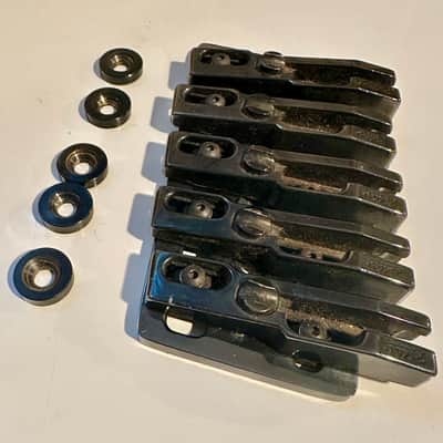 Kahler 2440 5-String Bass Bridge highly adjustable Jackson 1990s - Black image 2