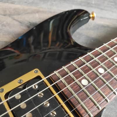 1993 Ibanez Japan SV470 HSH Slim Superstrat (Black) image 4