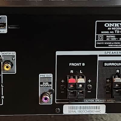 Oknkyo Onkyo TX-SR313 5.1-channel home theater A/V receiver 90s - Black image 6