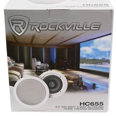 Rockville BLUAMP 100 Home Stereo Receiver Amplifier+(4) 6.5" Ceiling Speakers image 5