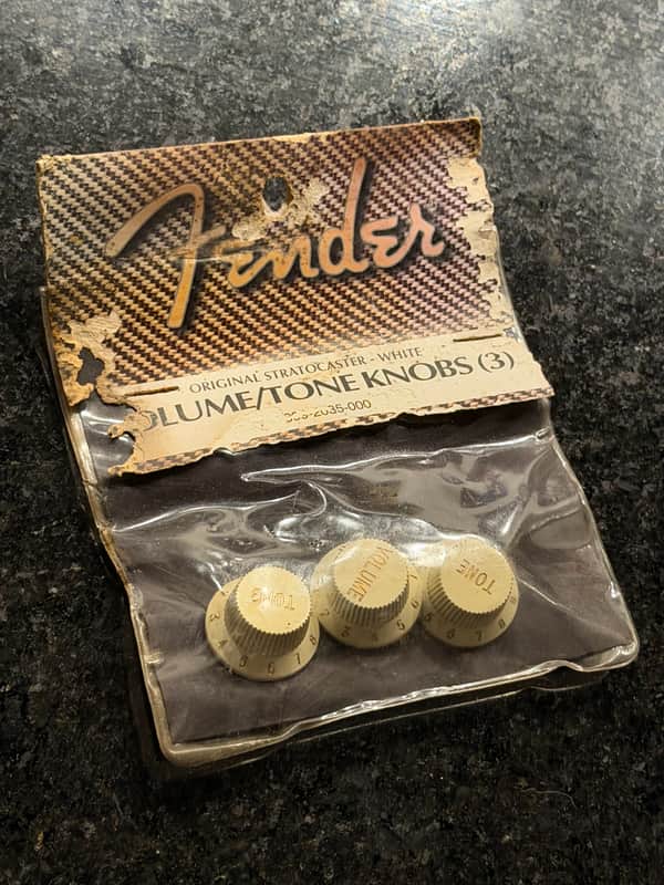 1980s Fender Stratocaster Knobs In Original Packaging image 1