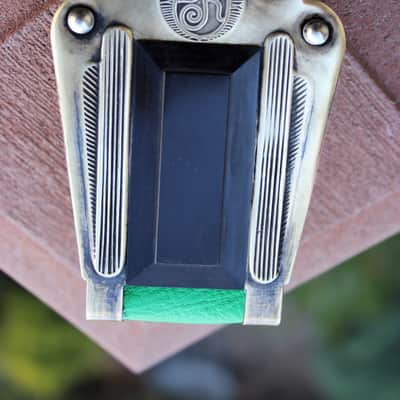 Dupont  Selmer Maccaferri DR tailpiece  Antiqued Brass image 3