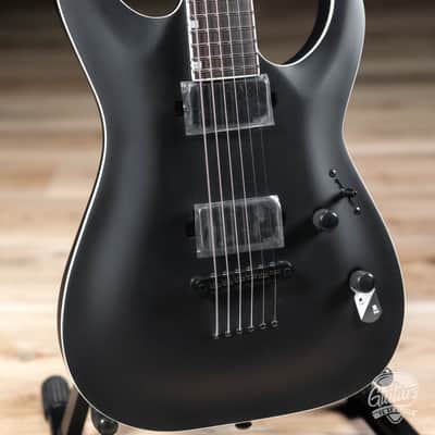 ESP LTD MH-1000 Baritone EMG Guitar – Black Satin image 3