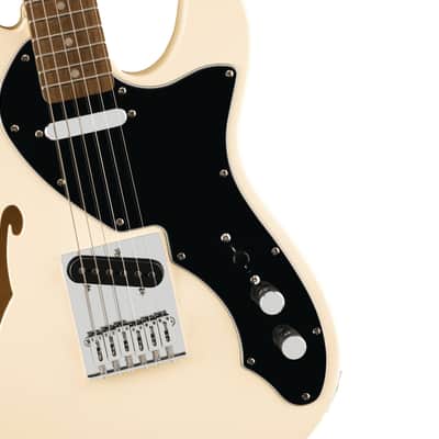 Fender Squier Affinity Series Telecaster Thinline in Olympic White image 3
