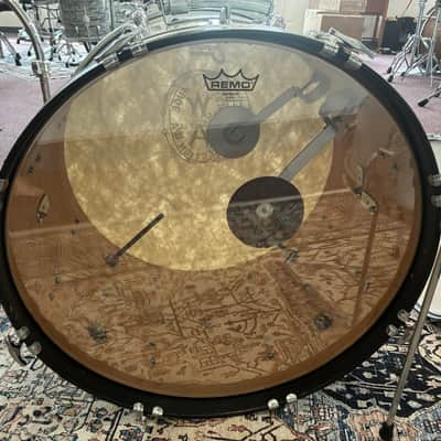 Walberg & Auge Perfection 4-Piece Drum Set, Snare - White Marine Pearl - Super Rare image 7