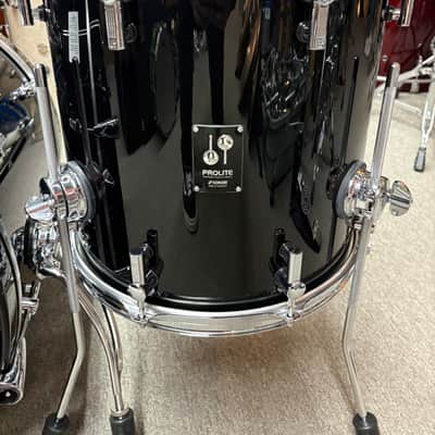 Sonor Prolite Brilliant Black High Gloss Vintage Maple Drum Set image 5