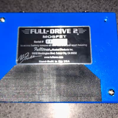 Fulltone Full-Drive 2 Mosfet 2007 - 2018 - Blue image 2