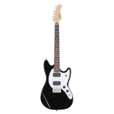 Glarry Full Size 6 String H-H Pickups GMF Electric Guitar with Bag Strap Connector Wrench Tool Black image 6