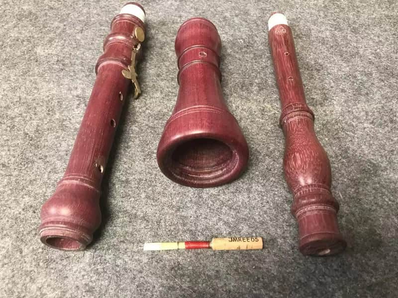 Professional Baroque style Oboe A-415HZ, Hard  wood of Purple core wood oboe image 1