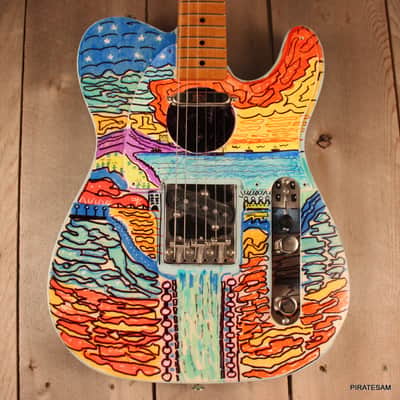 Squier Classic Vibe '50s Custom Art Telecaster " Water Werks 5 " image 3