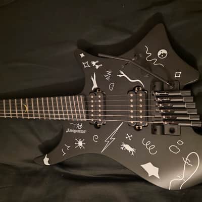 Strandberg Guitars Boden Standard NX 6 Plini Edition Mirage 2025 Black Granite Satin Acrylic with custom Plini Mirage glow-in-the-dark graphics image 1