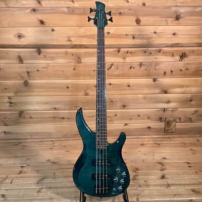 Yamaha TRBX604FM 4-String Electric Bass Guitar - Indigo Blue image 2