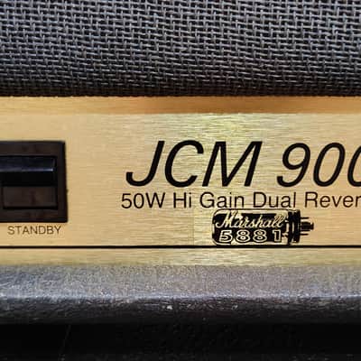 Marshall JCM 900 Model 4500 50-Watt Hi Gain Dual Reverb Head 1990s - Black image 6