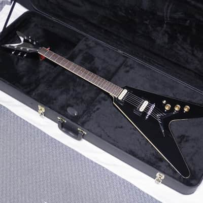 DEAN V 79 electric GUITAR Classic Black CBK V79 New w/ Hard Case image 1