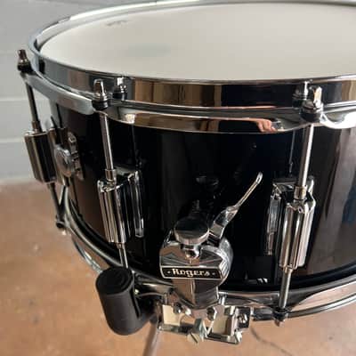 Rogers Dyna-Sonic 6.5x14" Snare Drum in Piano Black Lacquer image 5