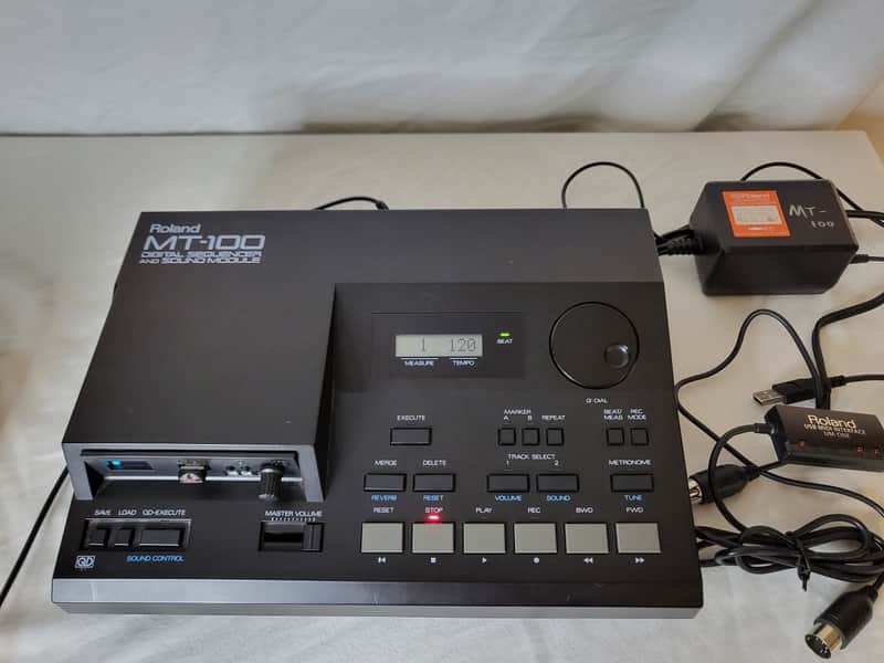 Roland MT-100 - Black (With GoTek Floppy Emulator) image 1