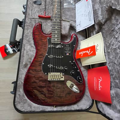 Fender American Ultra Stratocaster BRAND NEW Limited Edition FSR Umbra Burst Tiger Flame Top American Strat image 7