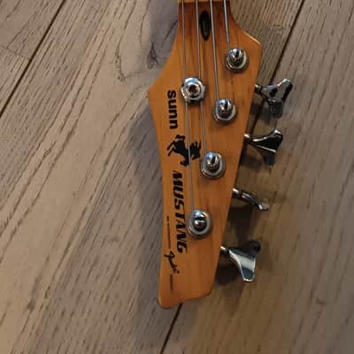 Sunn Fender Mustang Bass 1990s Black image 6